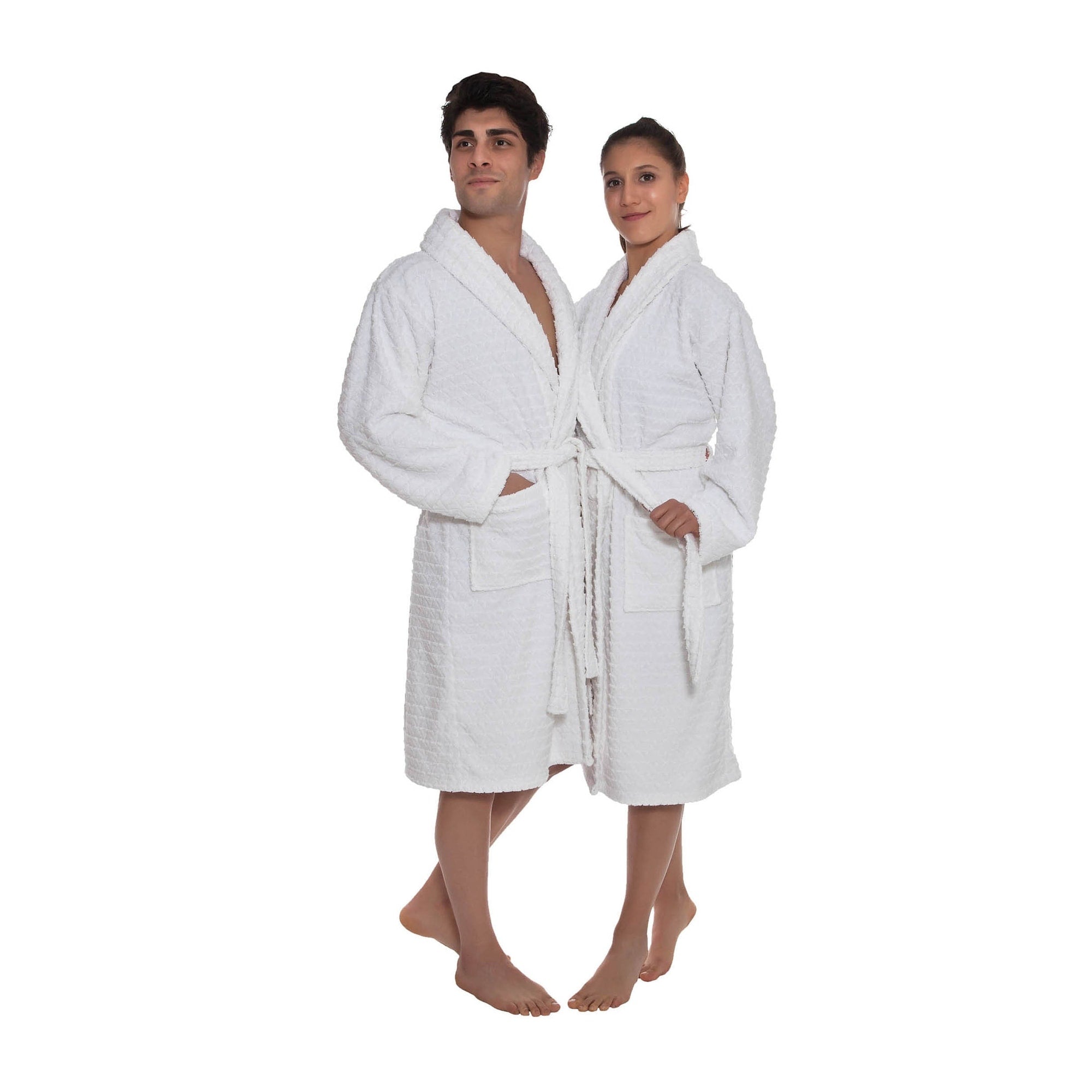 Ozan Premium Home Azure Bathrobes Collection 100 Turkish Cotton Unisex Terry Cloth Bathrobe