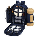 Picnic Backpack For Two With Blanket