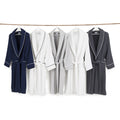 Authentic Hotel And Spa Unisex Turkish Cotton Waffle Weave Terry Bath Robe