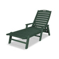 Polywood Nautical Outdoor Chaise Lounge With Arms Stackable Ncc2280