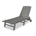 Polywood Nautical Wheeled Stackable Chaise Lounge