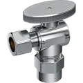 Proflo Pfxqav32C 1 2In X 3 8In Quarter Turn Angle Valve Chrome