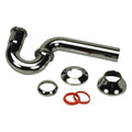 Proflo Pfptb110 12 1 4In Adjustable Tubular P Trap 1 1 2In X 1 1 2In Connections With Ground Joint Chrome