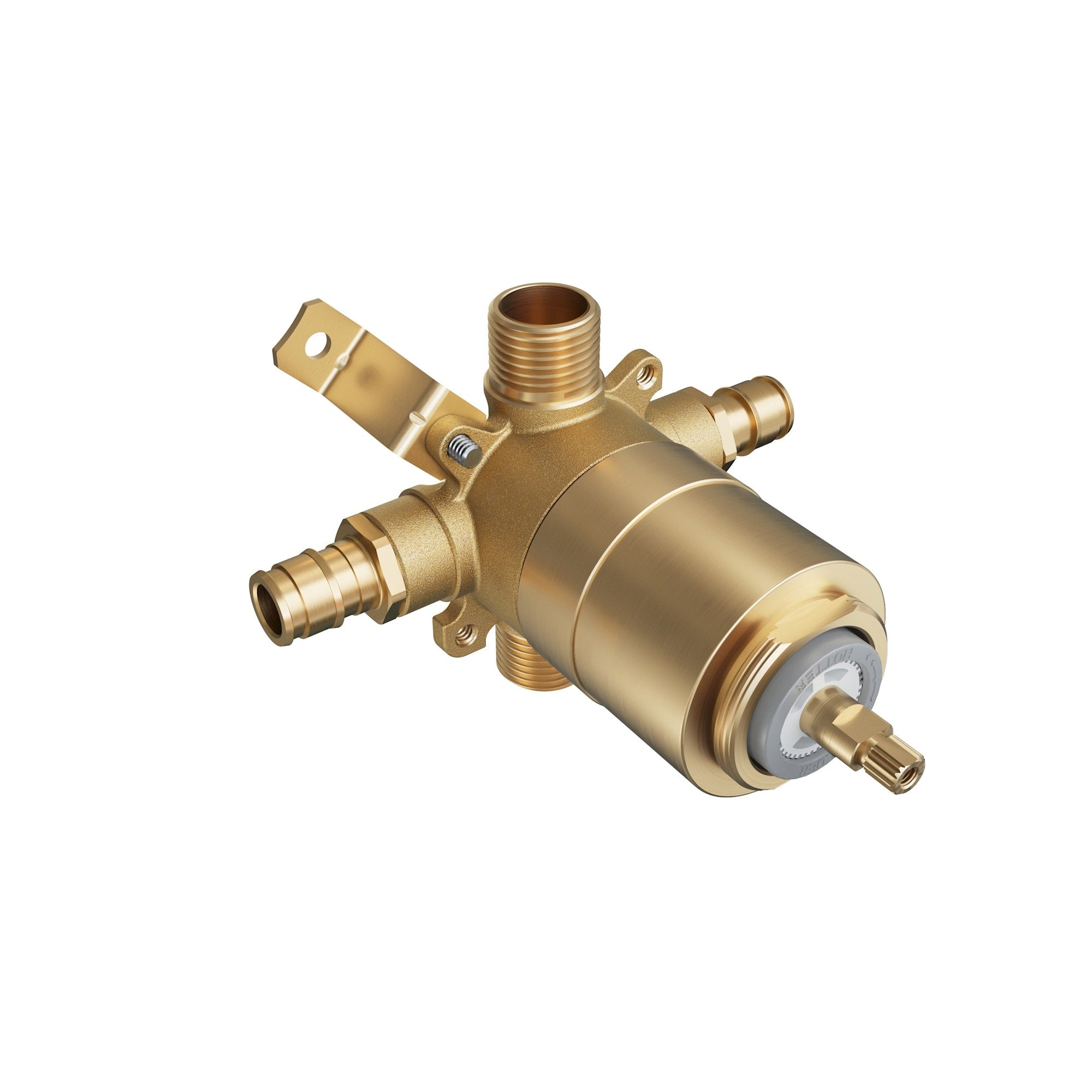 Proflo Pf4001Wpls Pressure Balanced Pex Ceramic Tub And Shower Valve Wirsbo Without Stops 1 2In Connection N A