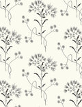 Wildflower Premium Peel + Stick Wallpaper Swatch, Off-White