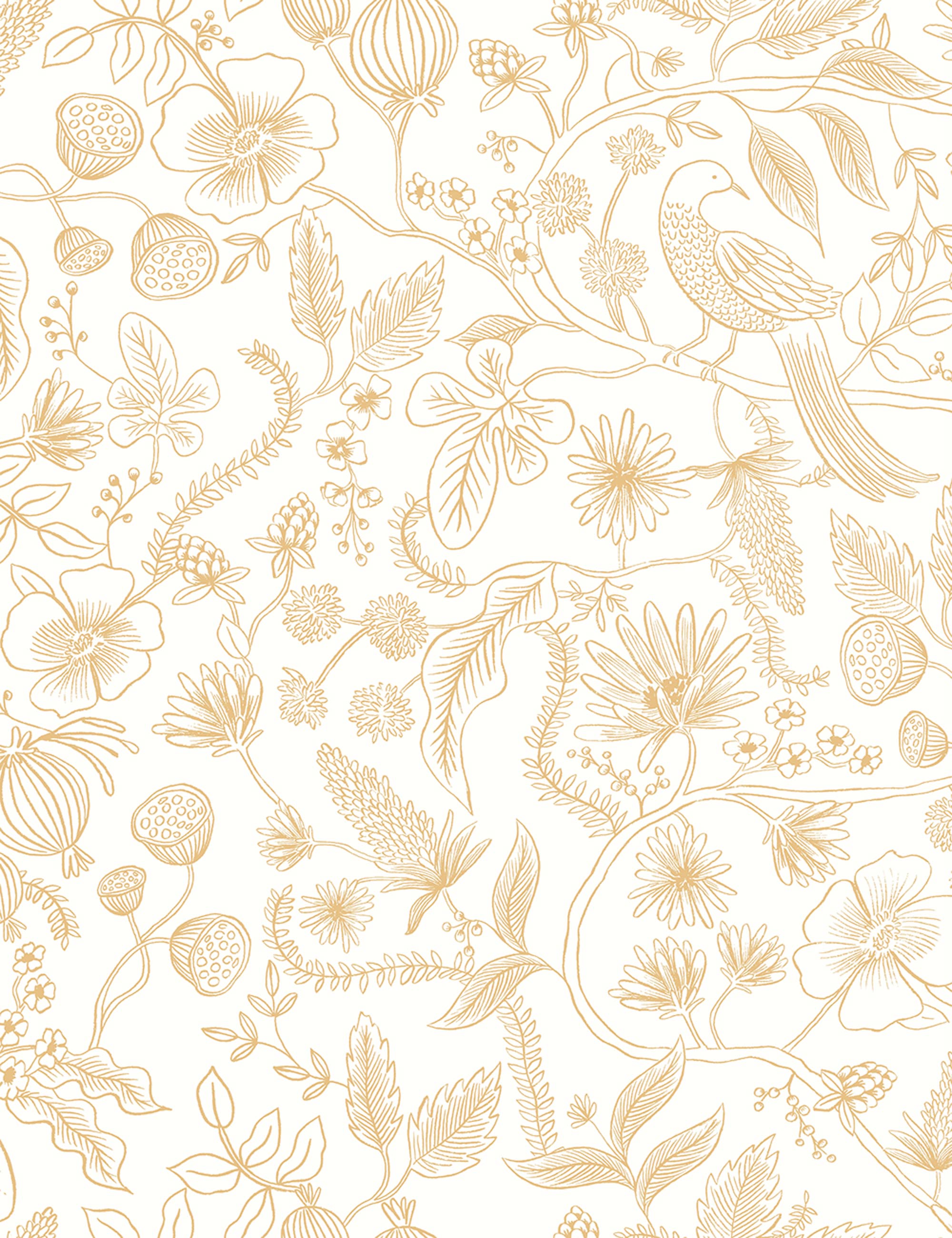 Aviary Premium Peel + Stick Wallpaper Swatch, Natural