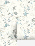 Linden Flower Peel + Stick Wallpaper, Blue