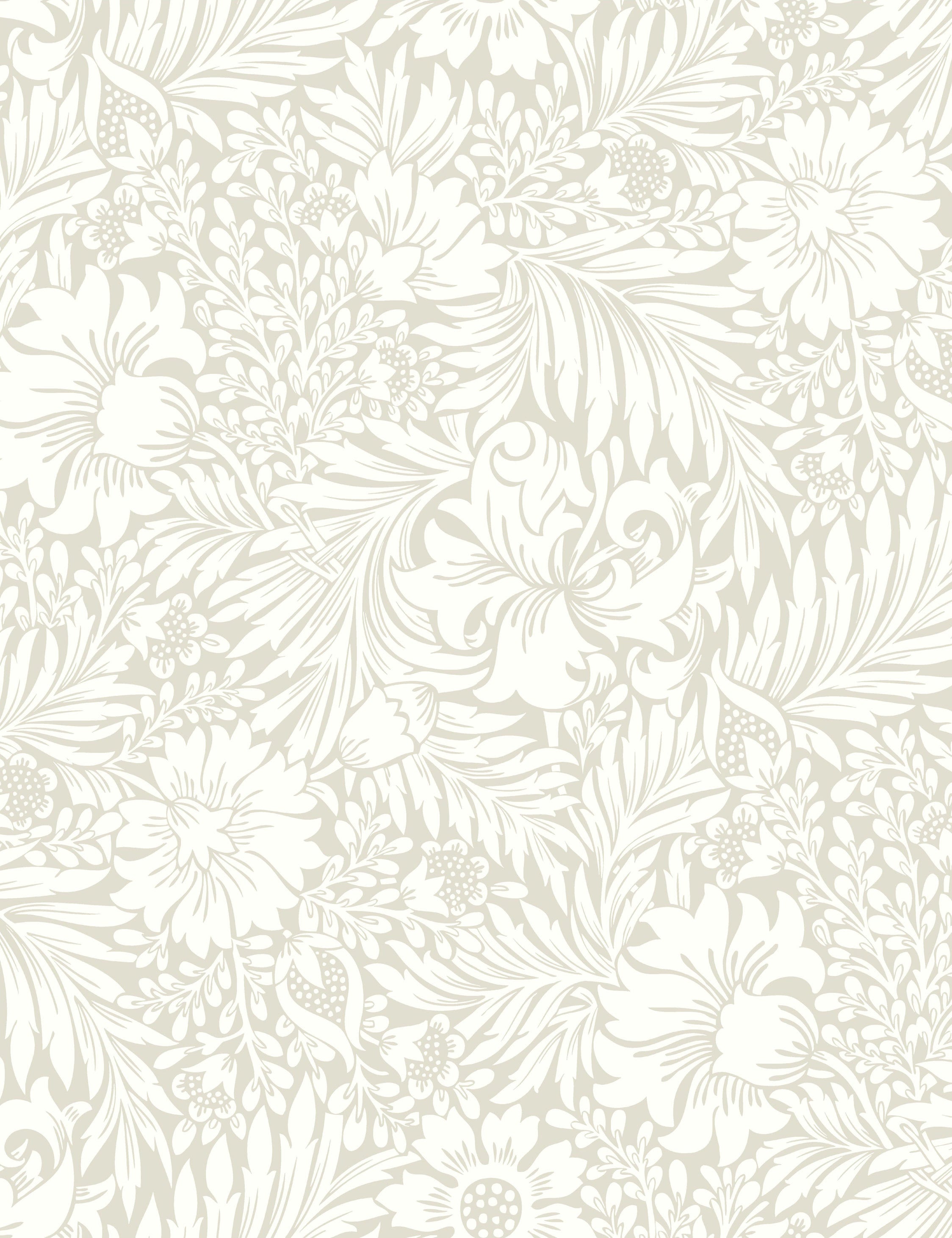 Modern Acanthus Peel + Stick Wallpaper by Erin & Ben Co., Wicker