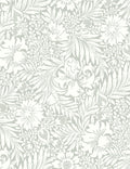 Modern Acanthus Peel + Stick Wallpaper by Erin & Ben Co., Gray