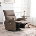 Pu Rocking Recliner Chair 360 Swivel Nursery Rocking Chair Rocking Swivel Recliner Chair For Bedroom Side Pocket