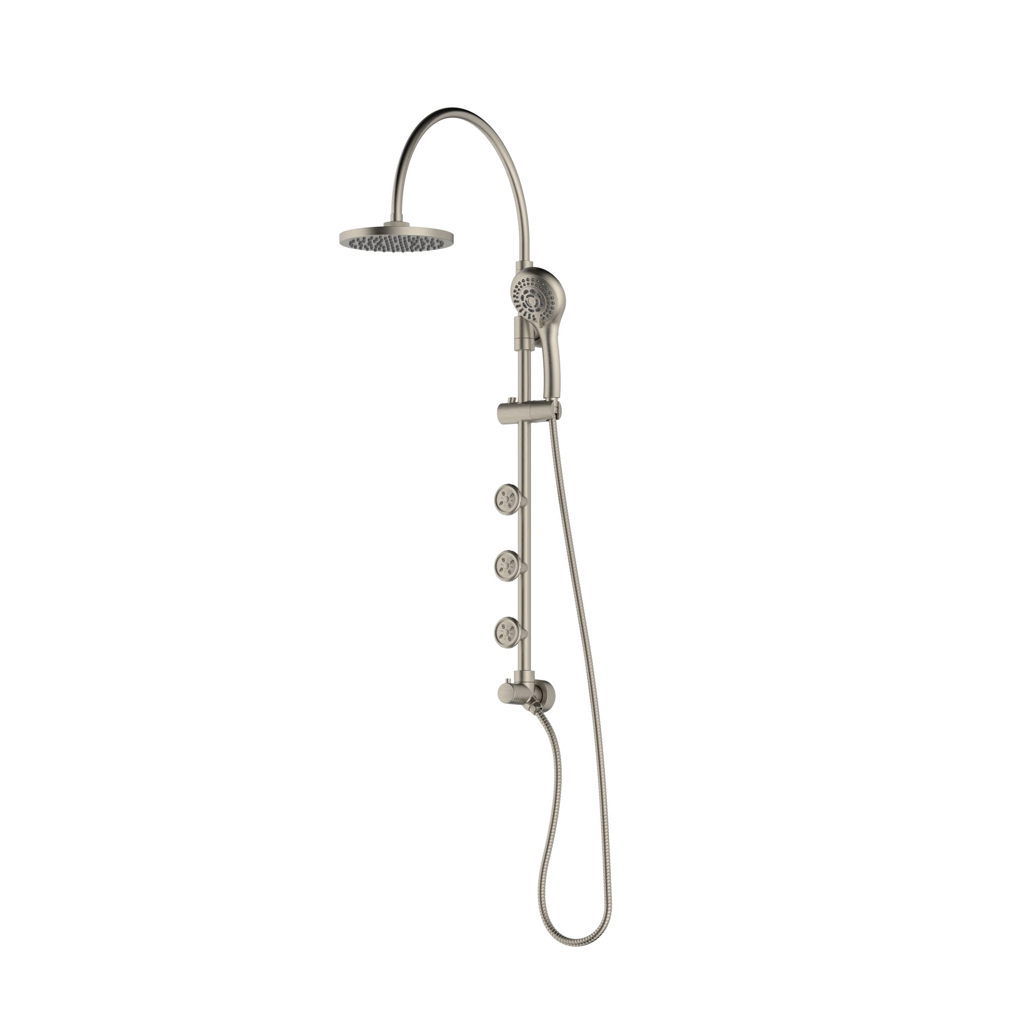 Pulse Showerspas Riviera Shower System In Brushed Nickel