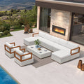 Purple Leaf Glfsf Enclosed White Sofa Outdoor Couch For Yard Porch Deck Patio Conversation Sets
