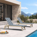 Purple Leaf Patio Chaise Lounge Set Outdoor Beach Pool Sunbathing Lawn Lounger Recliner Chair Side Table Included