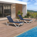 Purple Leaf Patio Chaise Lounge Outdoor Beach Pool Sunbathing Lawn Lounger Recliner Chair 19.3 D X 22.4 W X 36 H