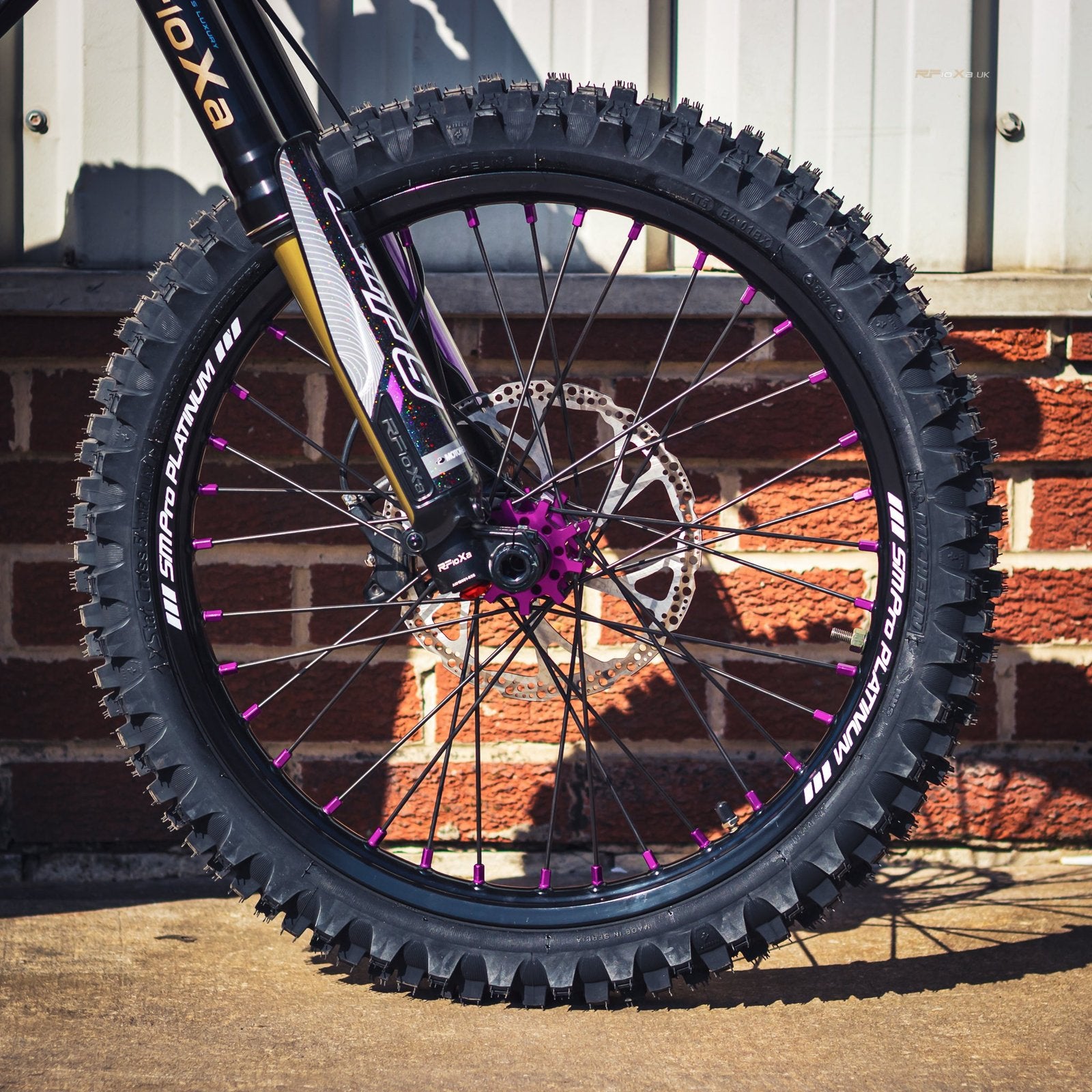 SM PRO TALARIA WHEEL SET 19/16″ BLACK/PURPLE COMBO