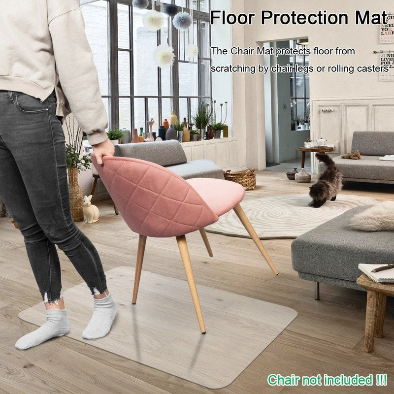 Pvc Chair Floor Mat Home Office Protector For Hard Wood Floors Rectangular 4 Size