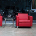 Osp Home Furnishings Pacific Club Chair With Chrome Legs