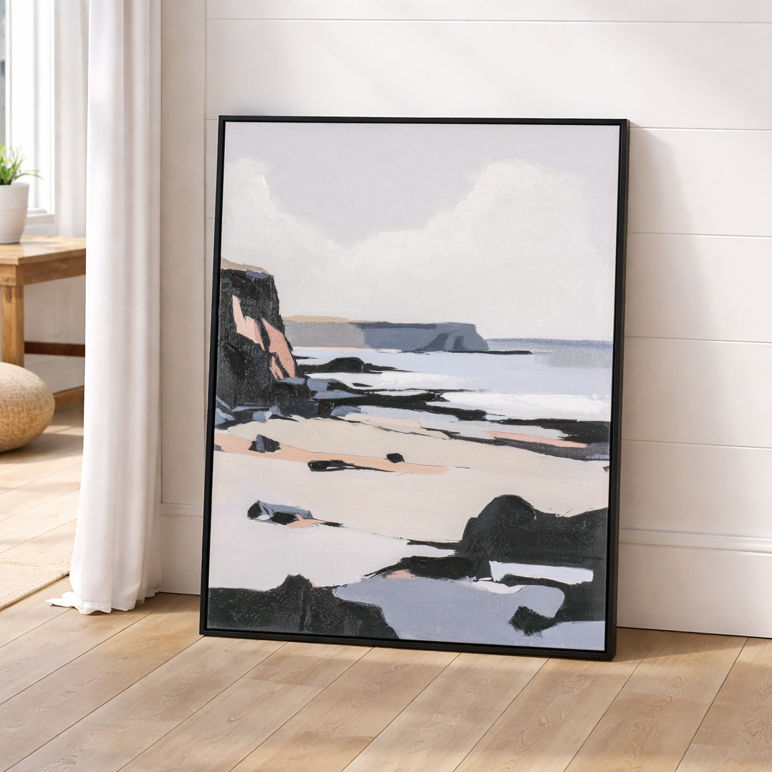 Pacific Edge Ii Hand Painted Canvas