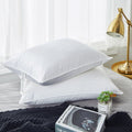 2 Pack White Down And Feather Bed Pillows