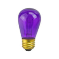 Pack Of 25 Incandescent S14 Purple Christmas Replacement Bulbs