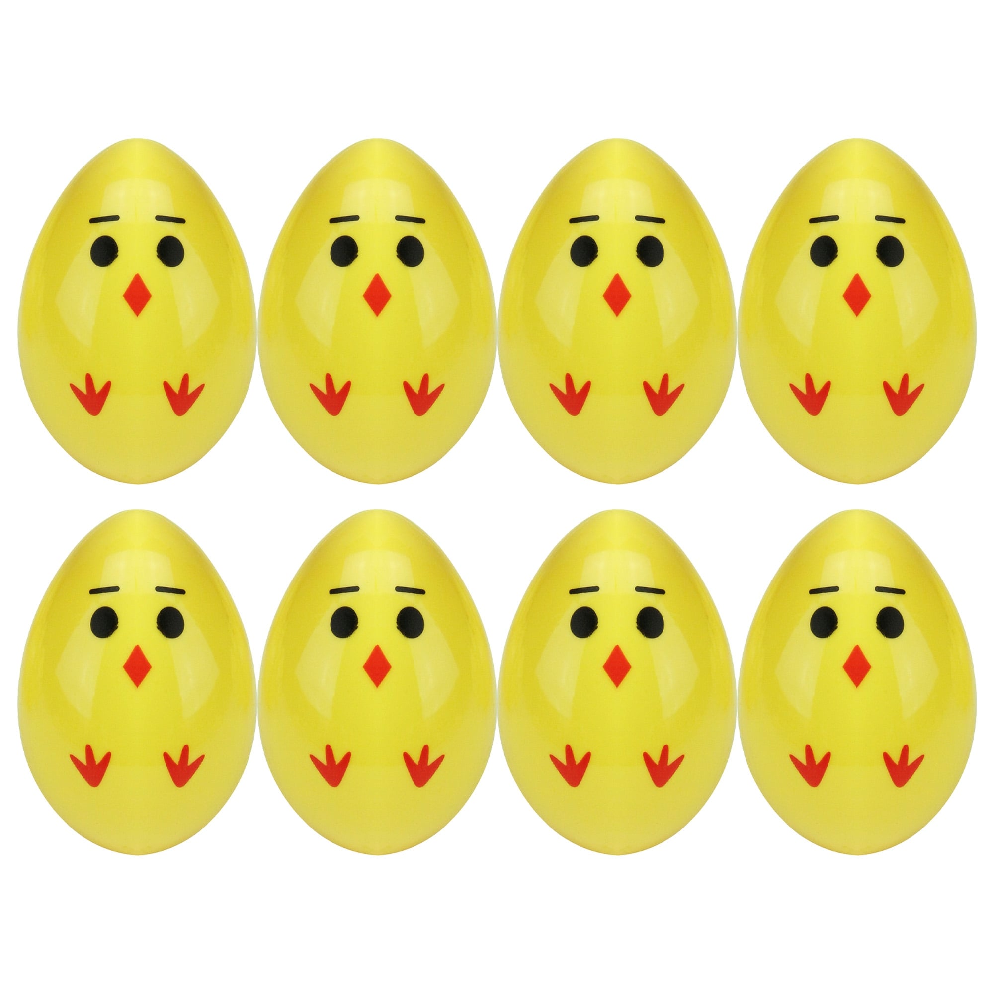 8Ct Springtime Yellow Small Size Chick Easter Egg Decorations 2.5
