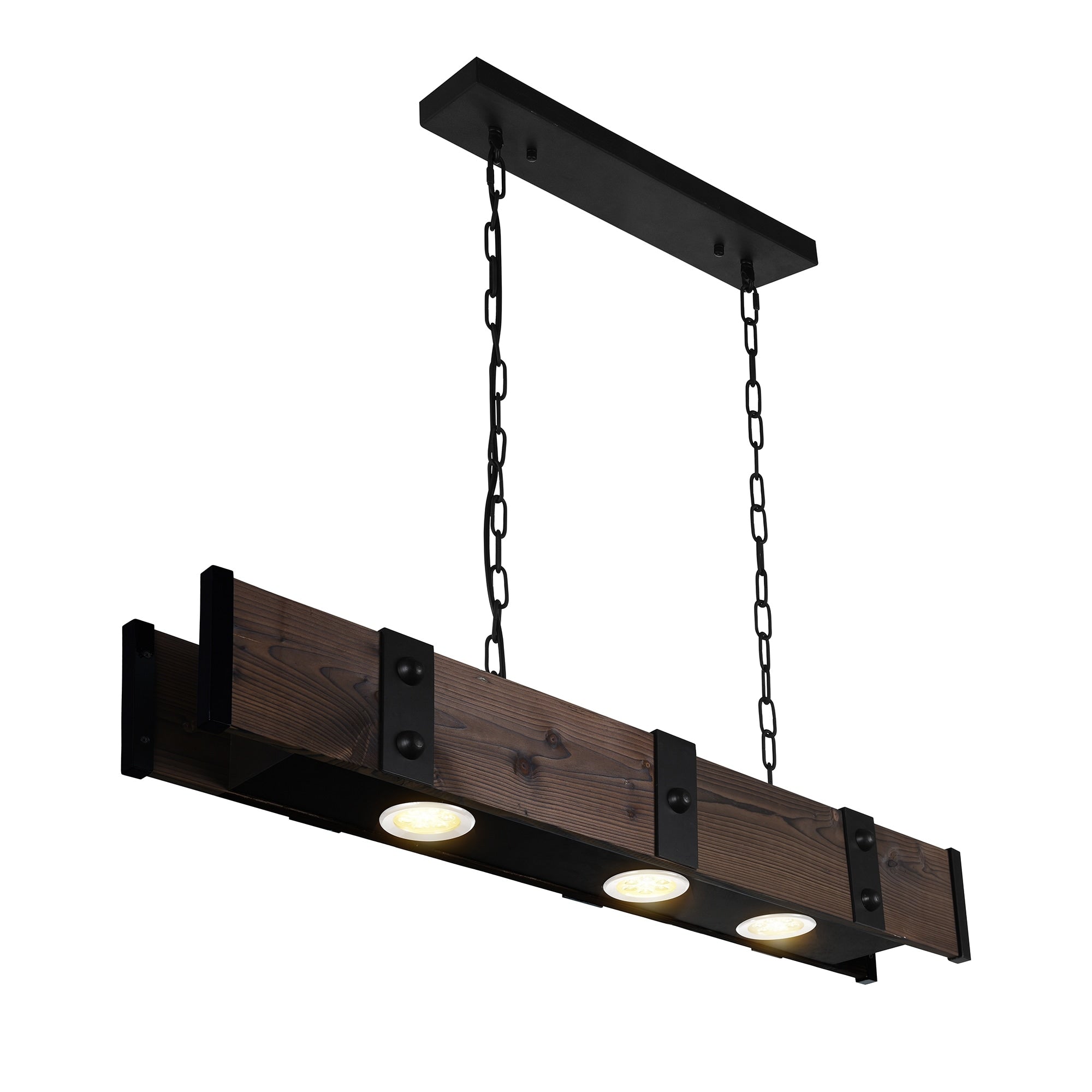 Carbon Loft Madesky 3 Light Chandelier With Black Finish