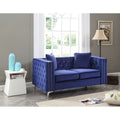 Paige Tufted Velvet Loveseat