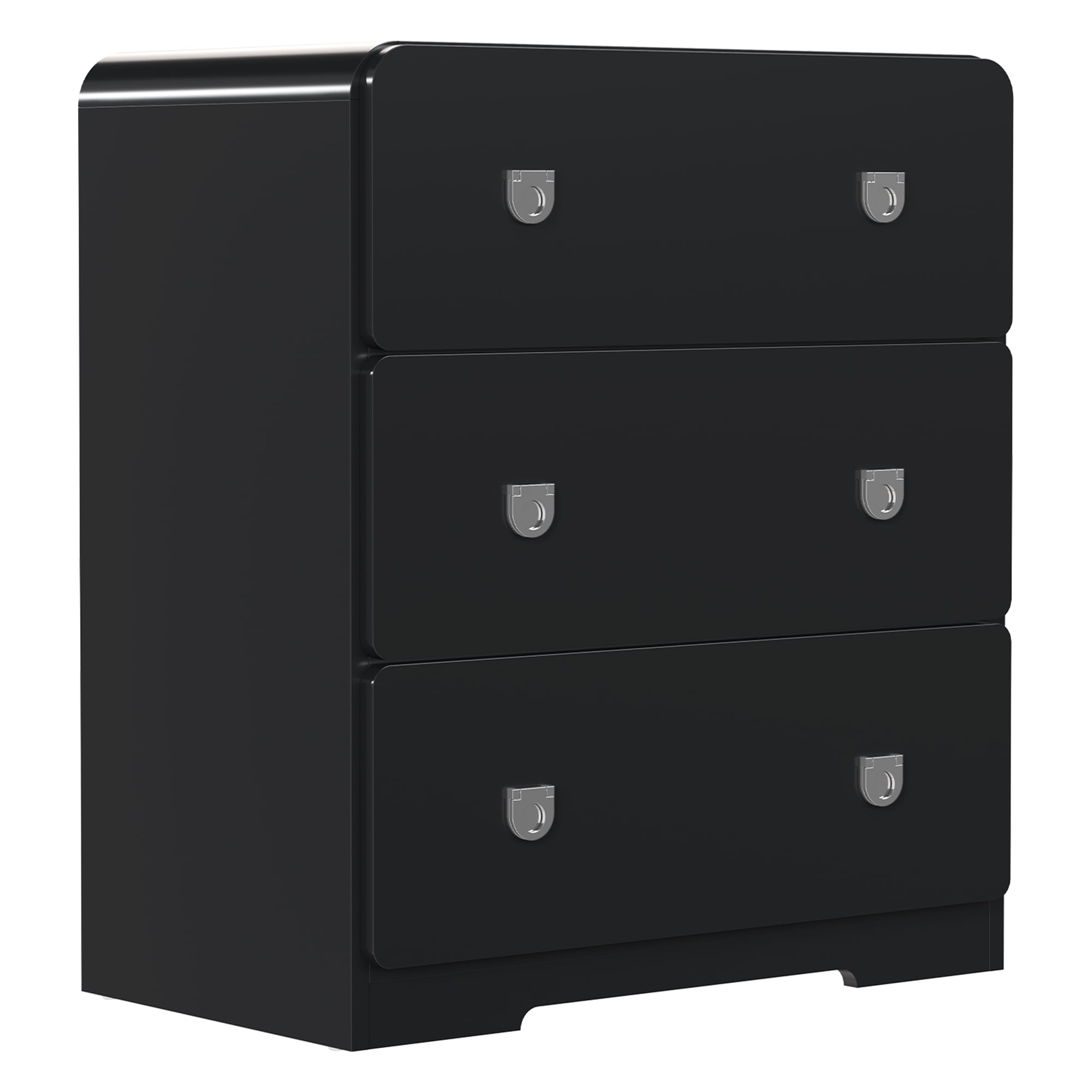 Painted 3 Drawer Nightstand For Bedroom