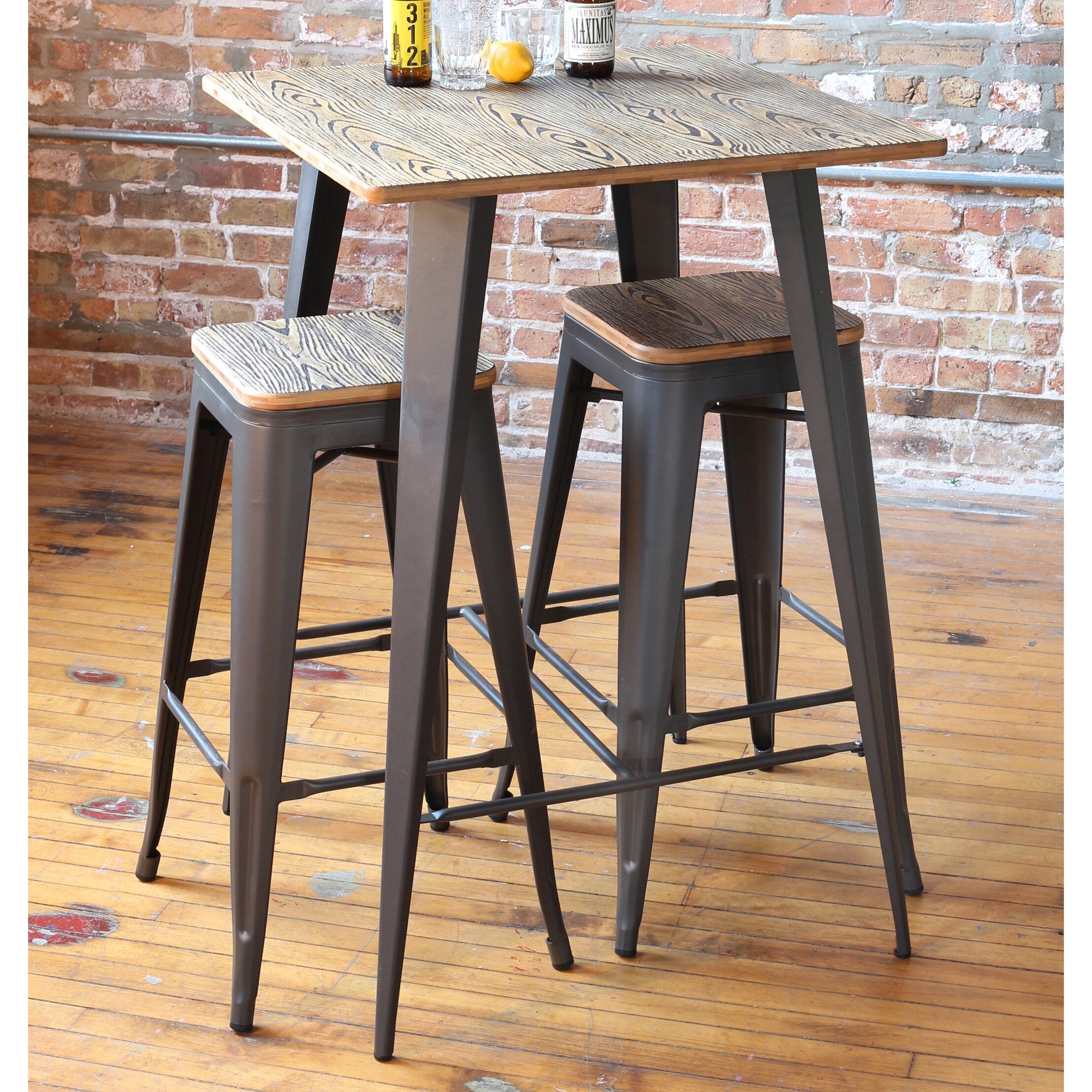 Oregon Industrial 30 Inch Stackable Barstools Set Of 2