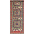 Pakistan Hand Knotted Wool Kazak Chechen Oriental Runner Rug 188 X 53 Runner