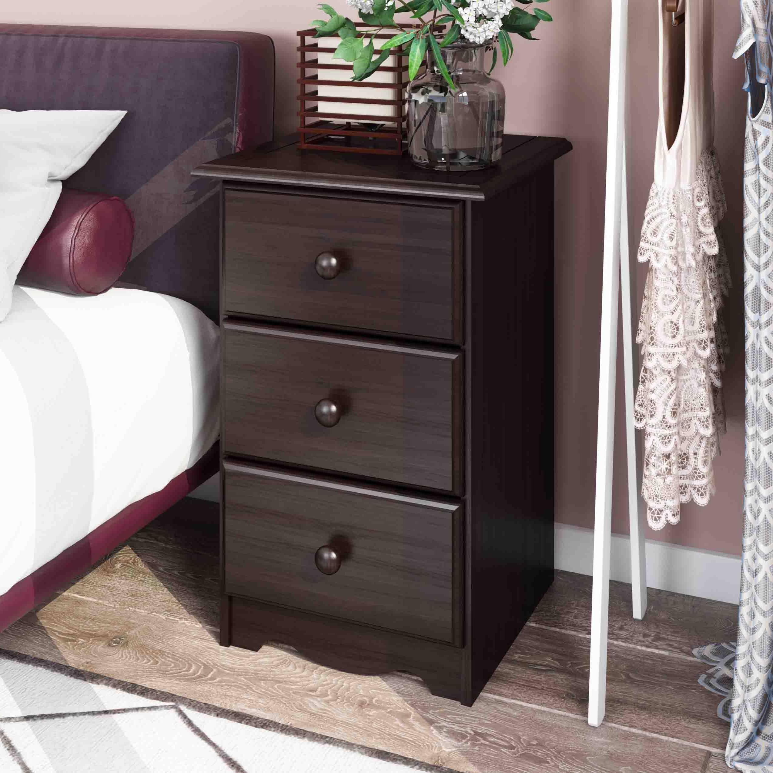Copper Grove Caddo Solid Wood 3 Drawer Night Stand