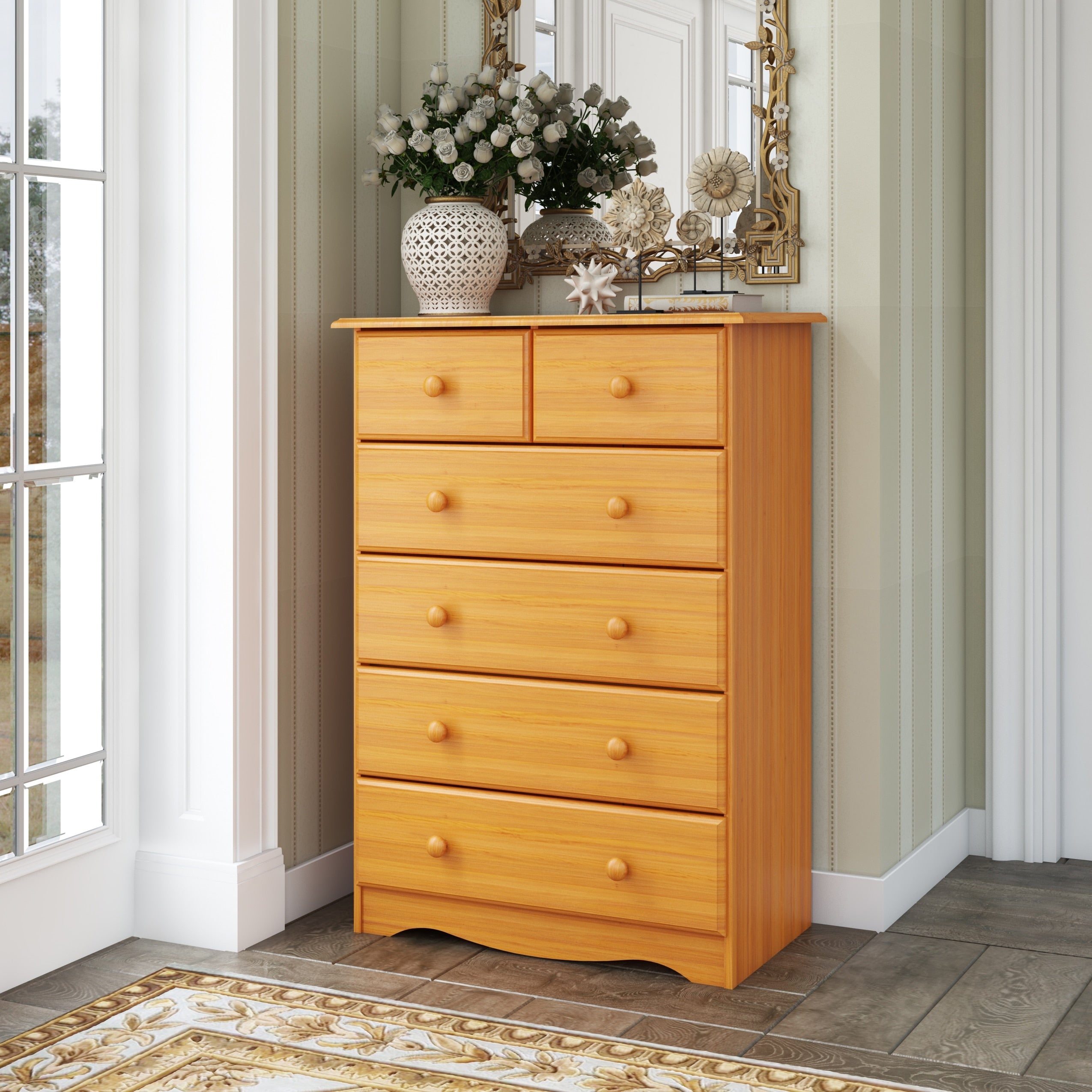 Copper Grove Caddo Solid Wood 6 Drawer 4 Plus 2 Drawer Chest
