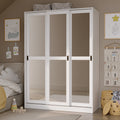 Copper Grove Caddo Customizable Solid Pine Three Sliding Door Wardrobe