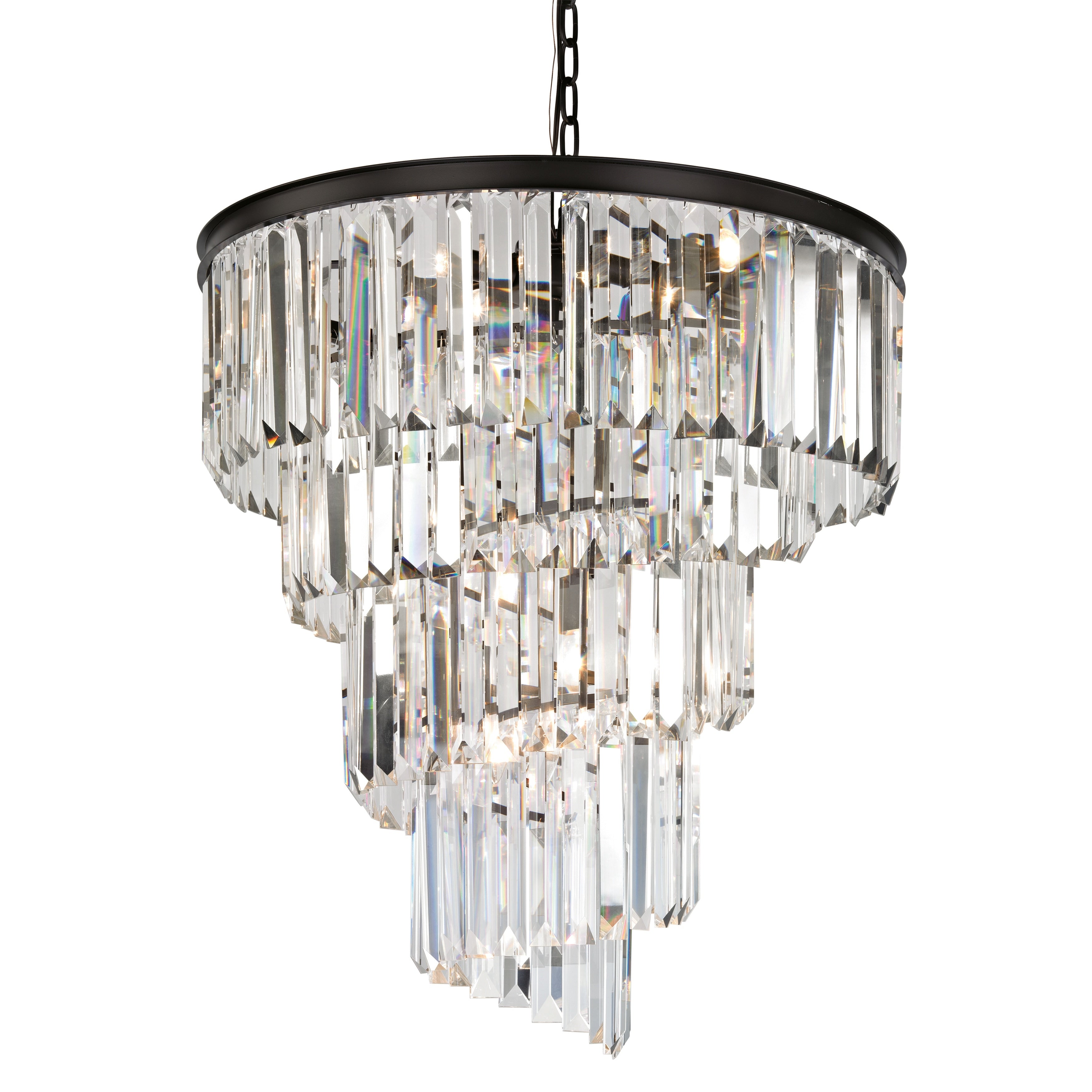 Palacial 16 Inch Wide 6 Light Chandelier In Oil Rubbed Bronze