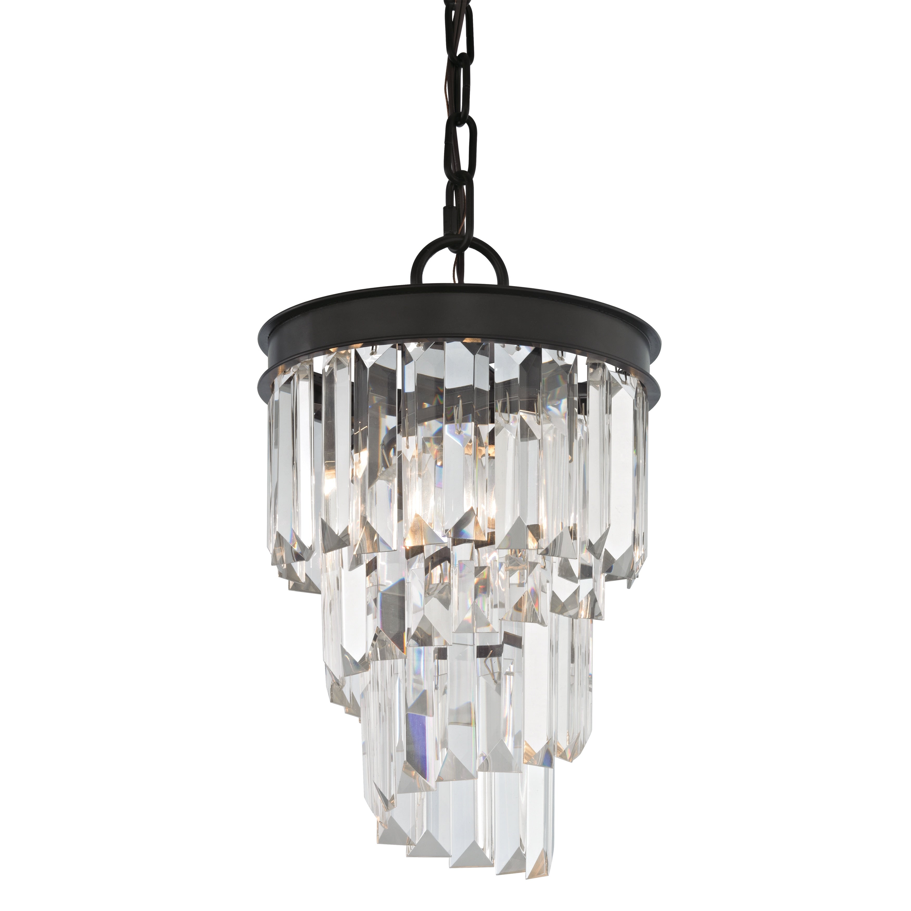 Palacial 8 Inch Wide 1 Light Mini Pendant In Oil Rubbed Bronze