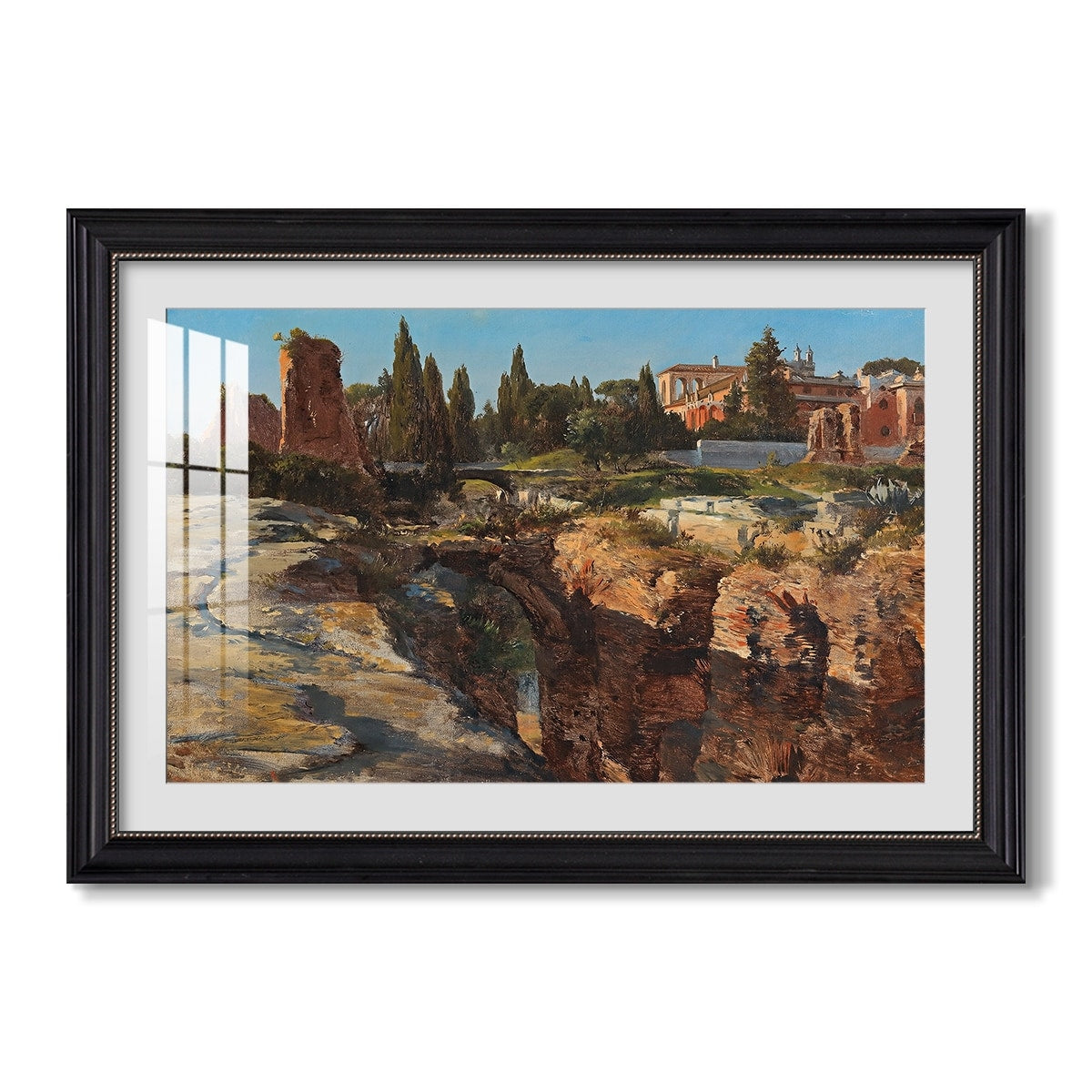 Palatine In Rome C 1921 Edward Theodore Compton Custom Framed Print