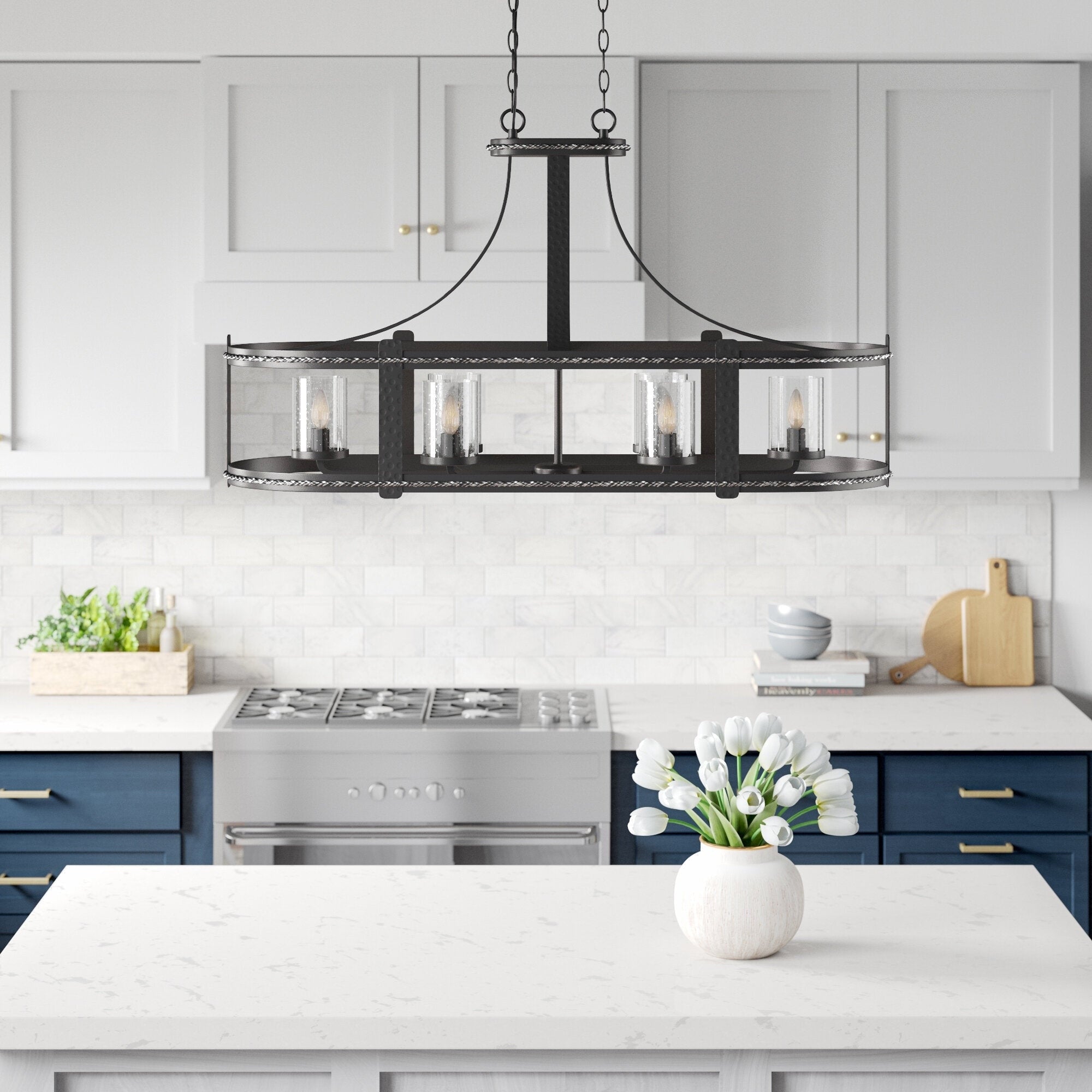Palencia 6 Light Linear Chandelier