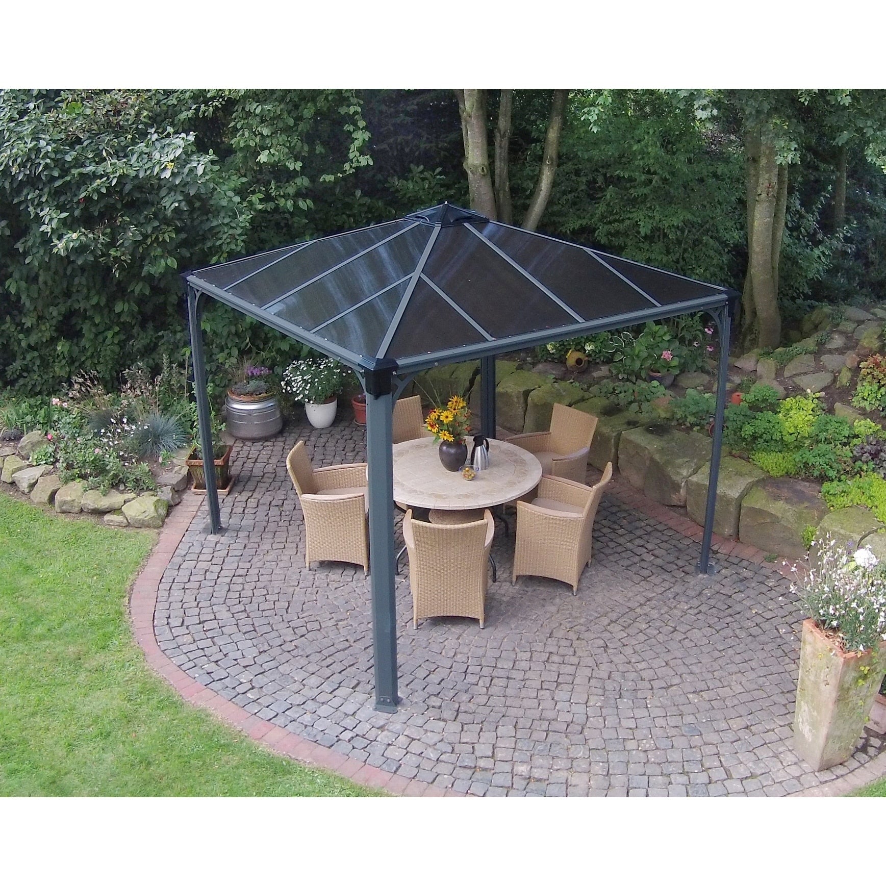 Palram Palermo 3000 10 Ft. X 10 Ft. Hard Top Gazebo