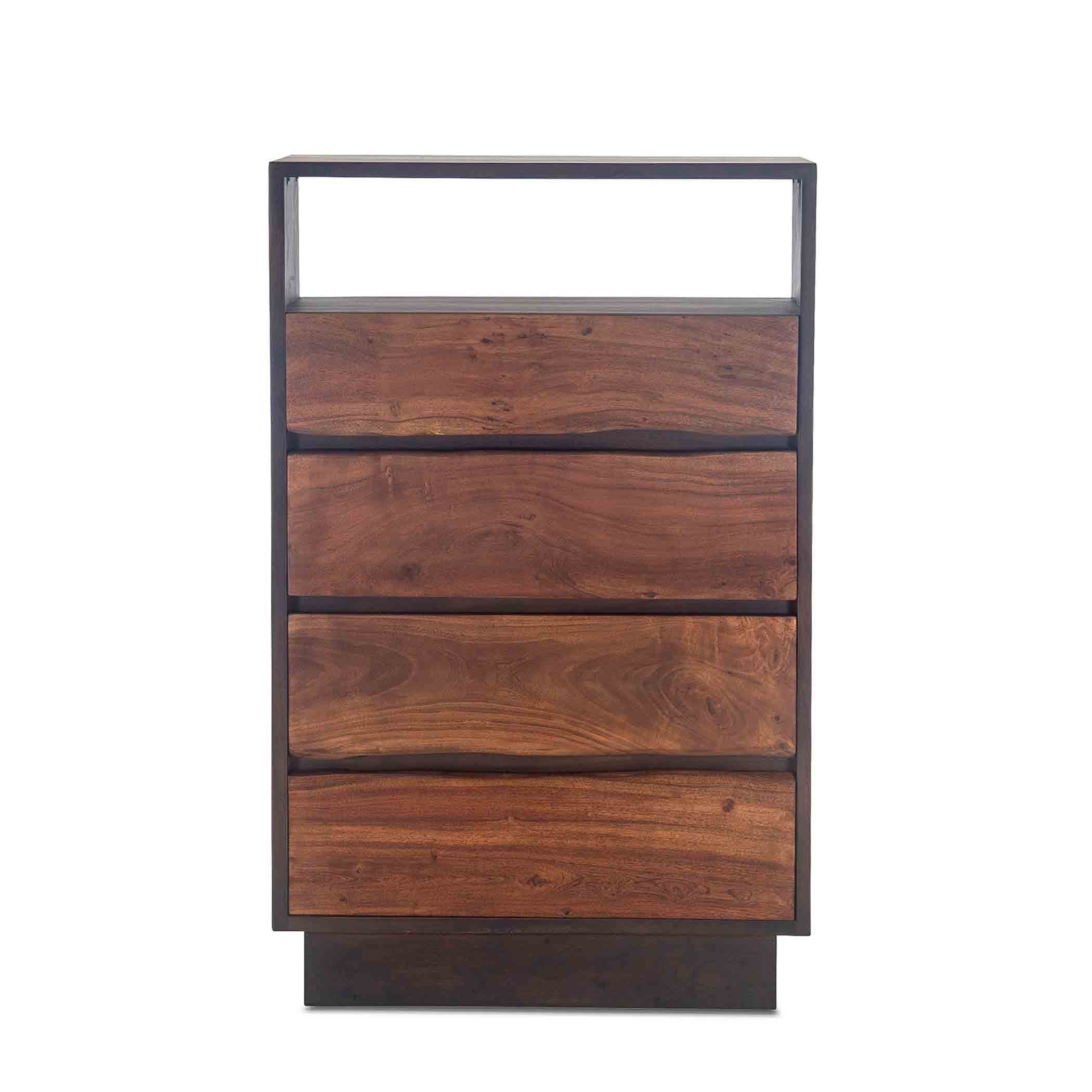 Palermo 34 Inch Acacia Wood Live Edge Dresser