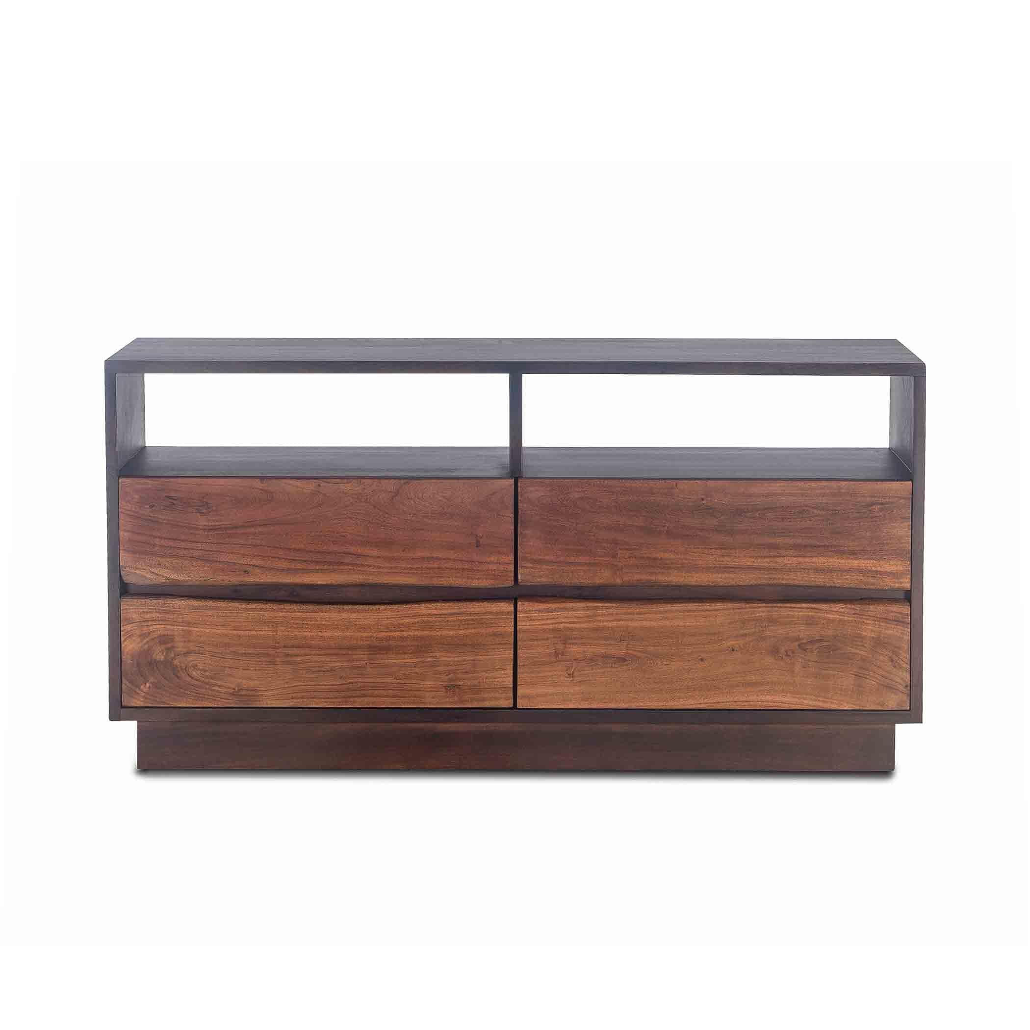 Palermo 64 Inch Acacia Wood Live Edge Dresser