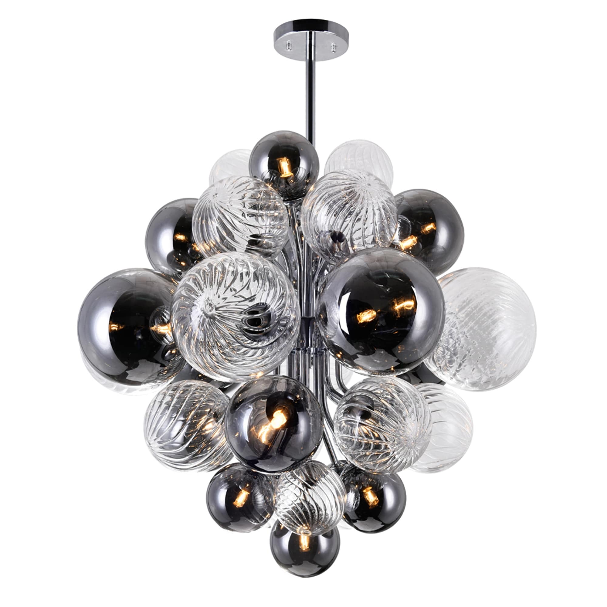 15 Light Chandelier With Chrome Finish