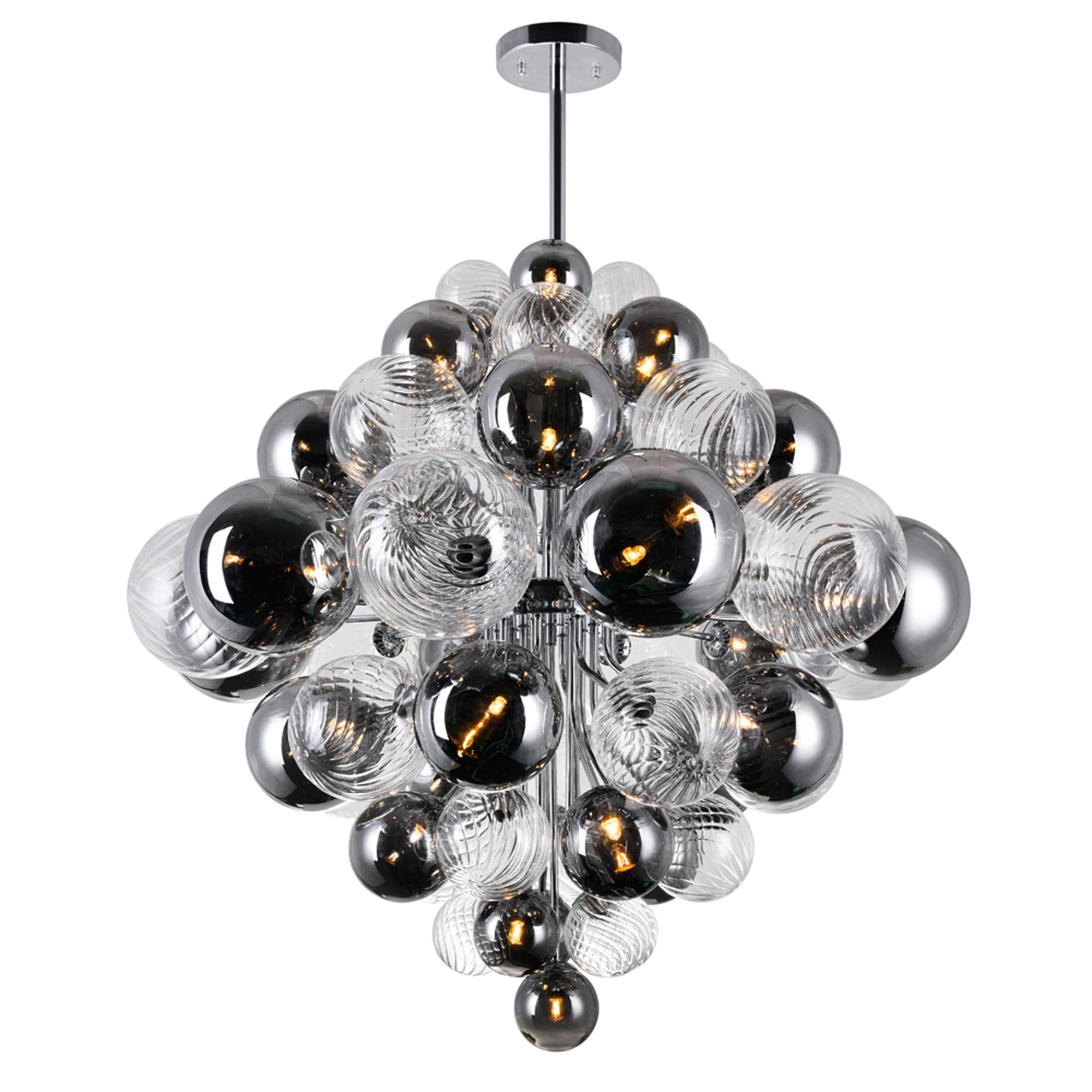 27 Light Chandelier With Chrome Finish