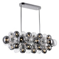 27 Light Pool Table Chandelier With Chrome Finish 39 Inch