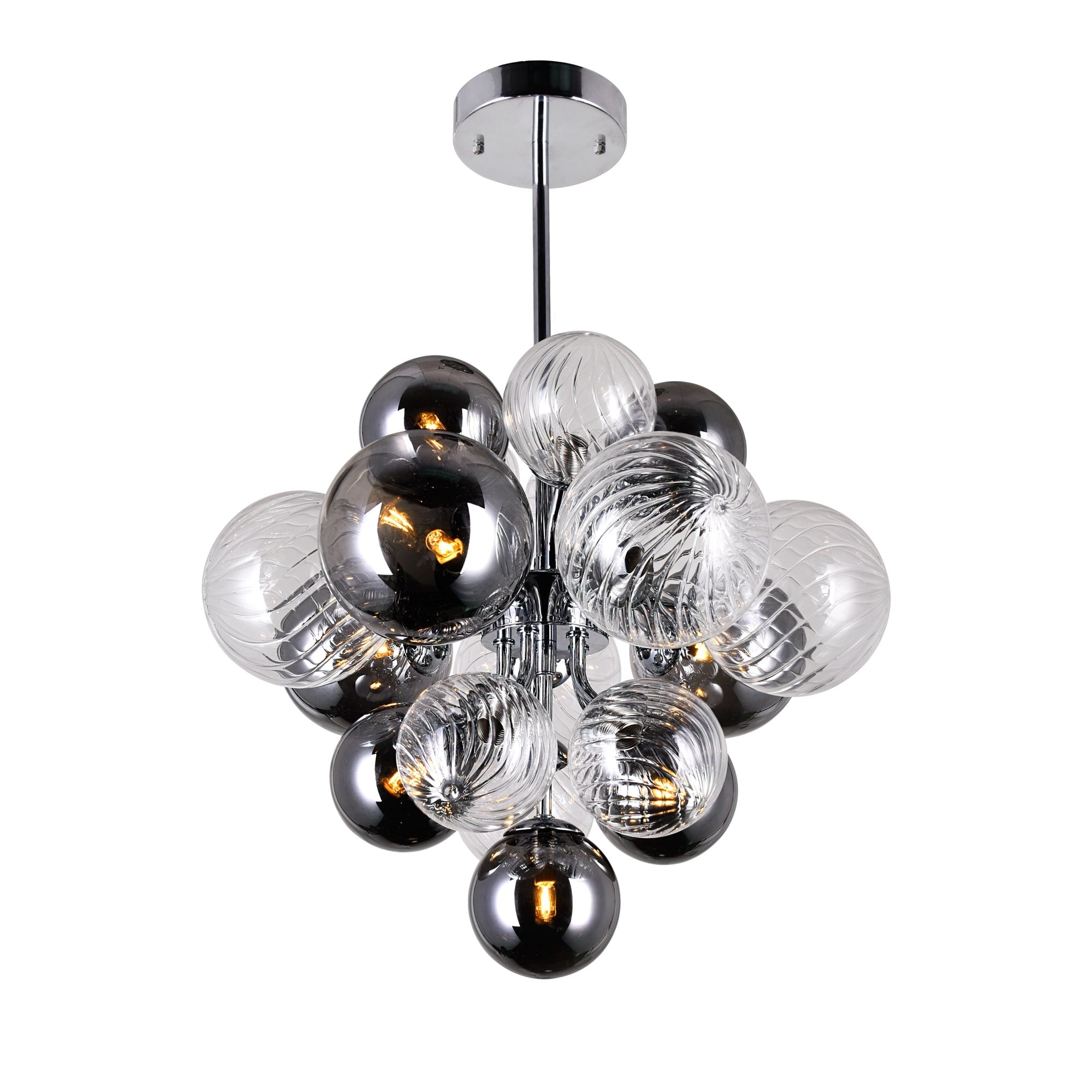 8 Light Chandelier With Chrome Finish