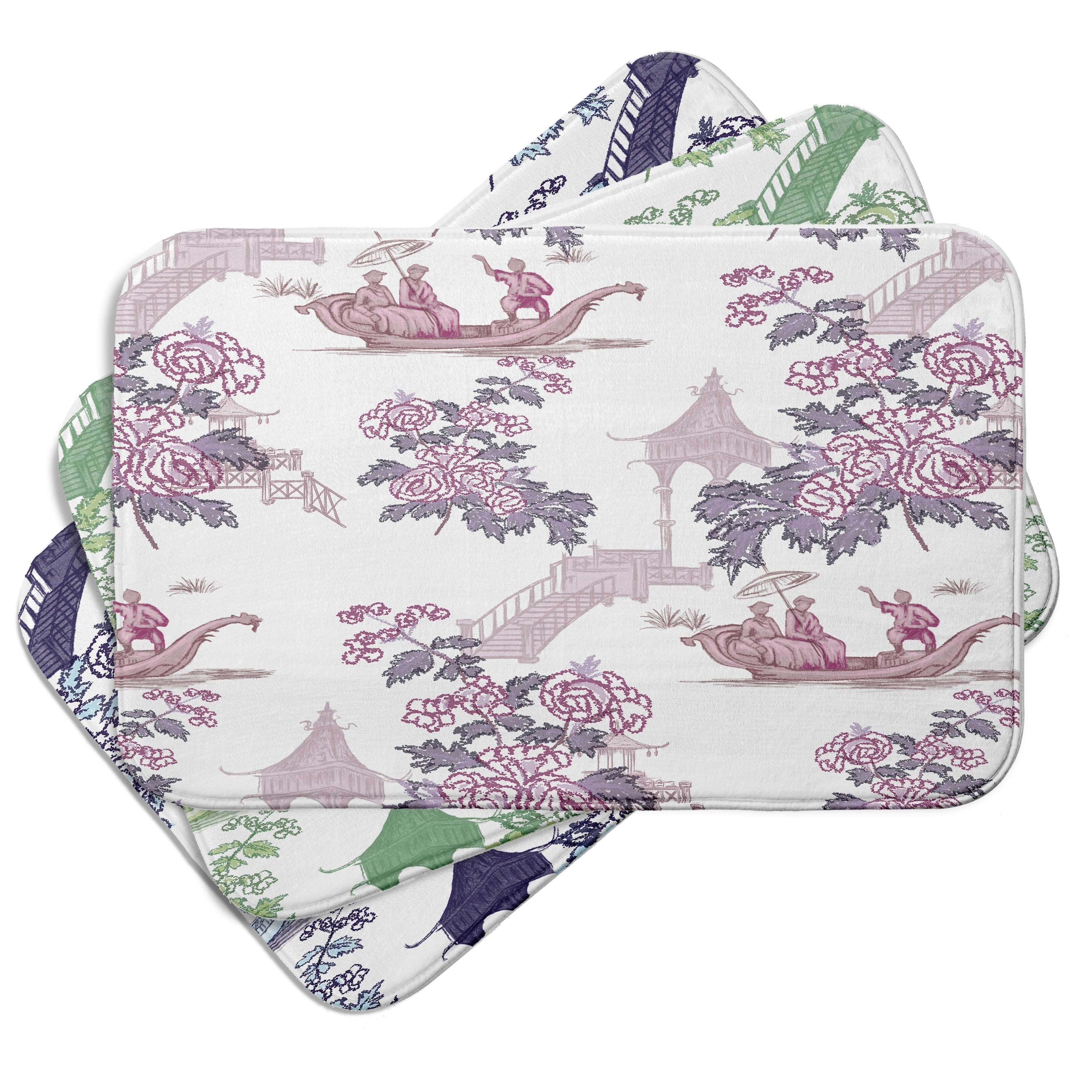 Palm Beach China Old Bath Mat
