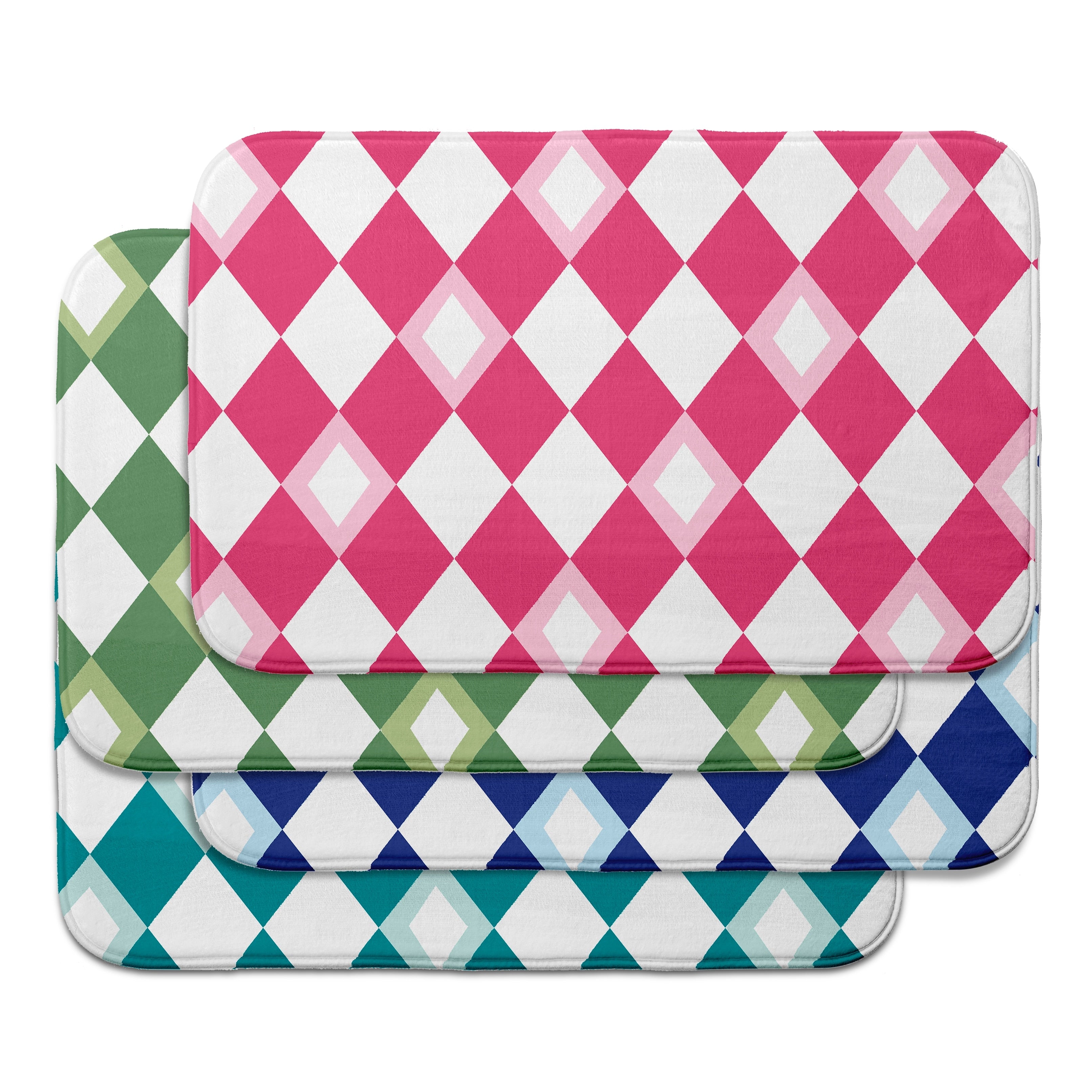 Palm Beach Harlequin Bath Mat