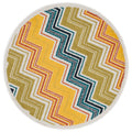 Palm Chevron Stripe Rug 3 X 3