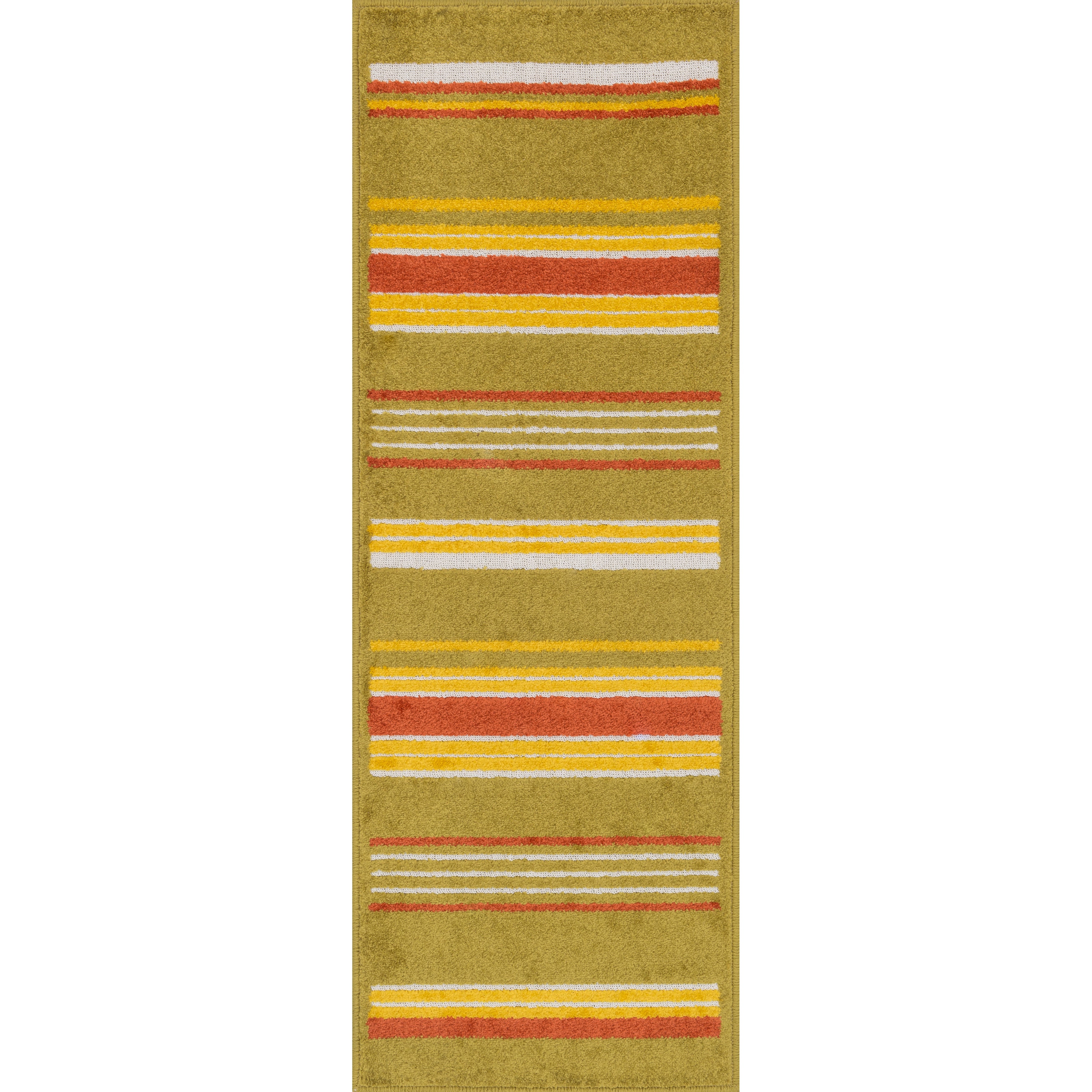 Palm Citron Multi Striped Rug 18 X 411