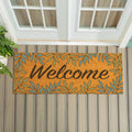 Palm Fronds Welcome Coir Door Mat 60 X 24 60 X 24
