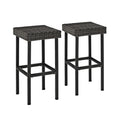 Palm Harbor Outdoor Wicker 29 Inch Bar Height Stool Set Of 2